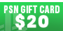 Allkeyshop PSN card 20 USD