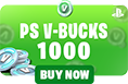Allkeyshop 1000 V-Bucks PS