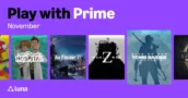 Play For Free with Prime: Luna Cloud Streaming Games for November 2025